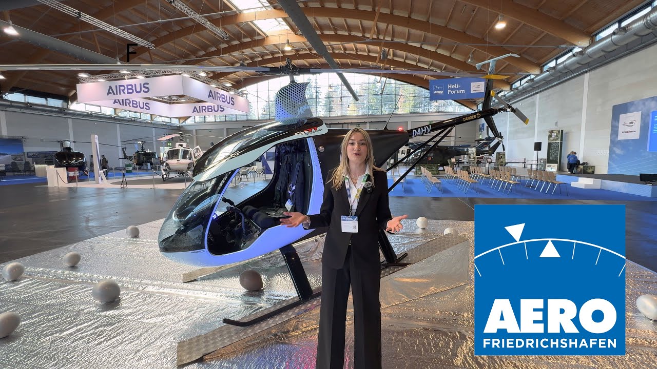 НОВОСТИ сверхлёгкого вертолёта CH77 — презентация на выставке AERO 2025 во Фридрихсхафене