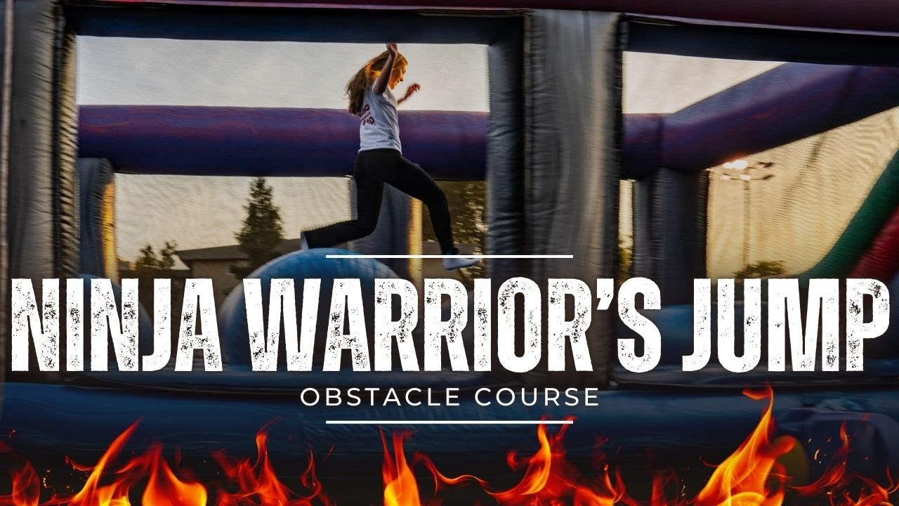 Ninja Warrior Jump Inflatable Obstacle Course | Company Picnic & Team Building Attraction