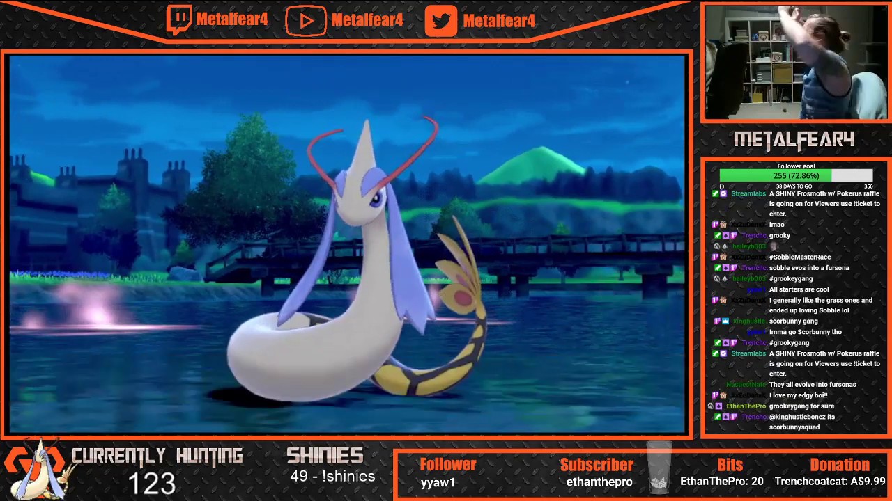 [Pokemon Sw/Sh] Shiny Milotic reaction after only 123 soft resets!