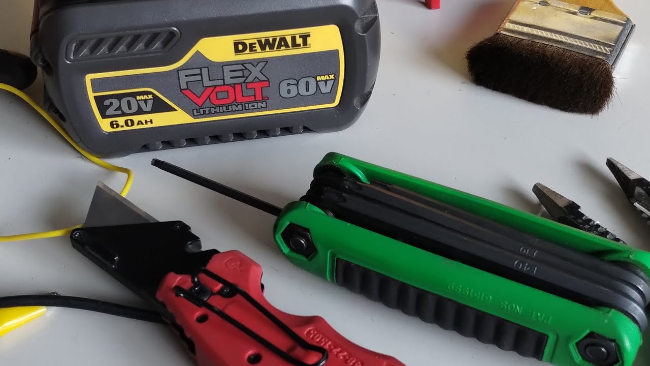 Batería FLEXVOLT, dañada, revisión y reparación de falla simple.