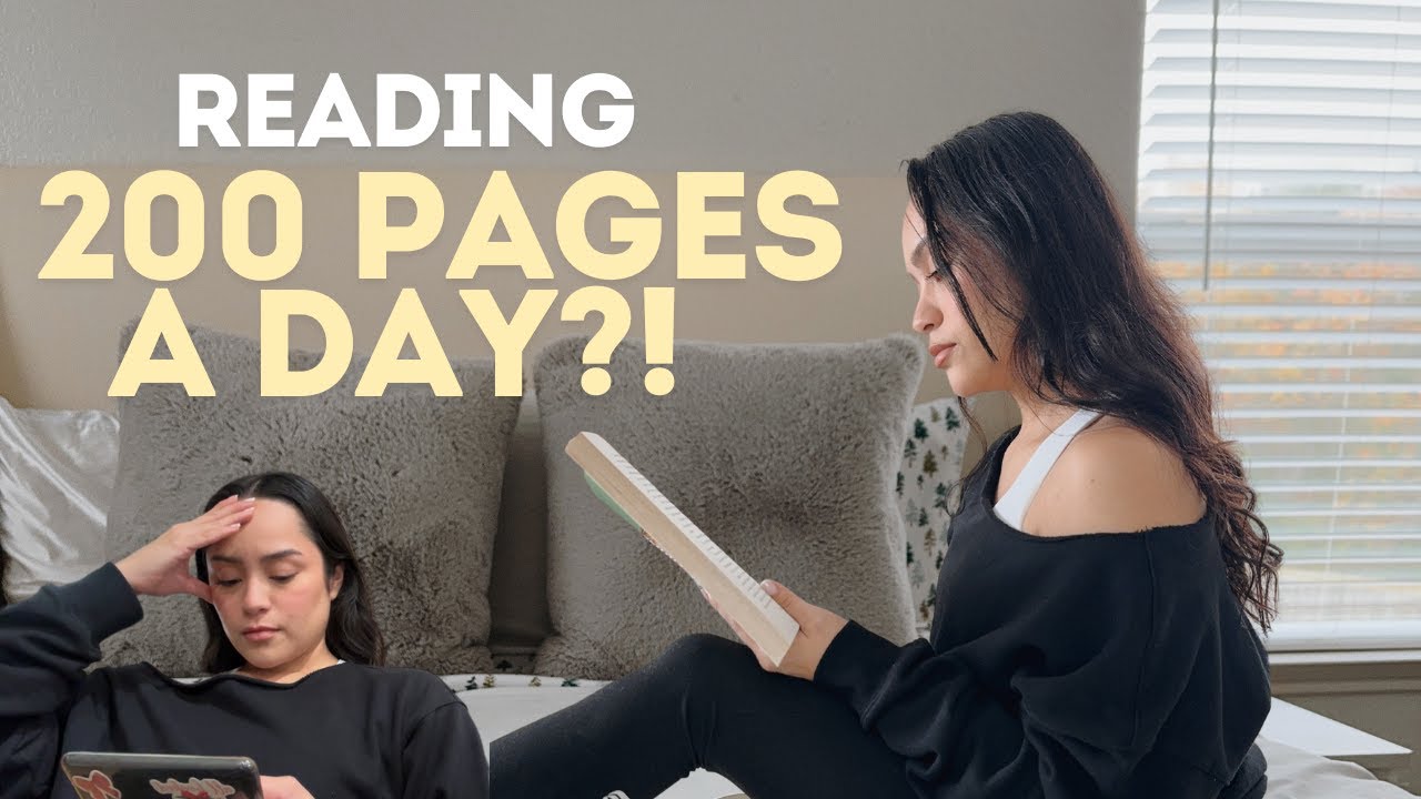 *attempting* to read 200 pages a day 📚 spoiler-free reading vlog