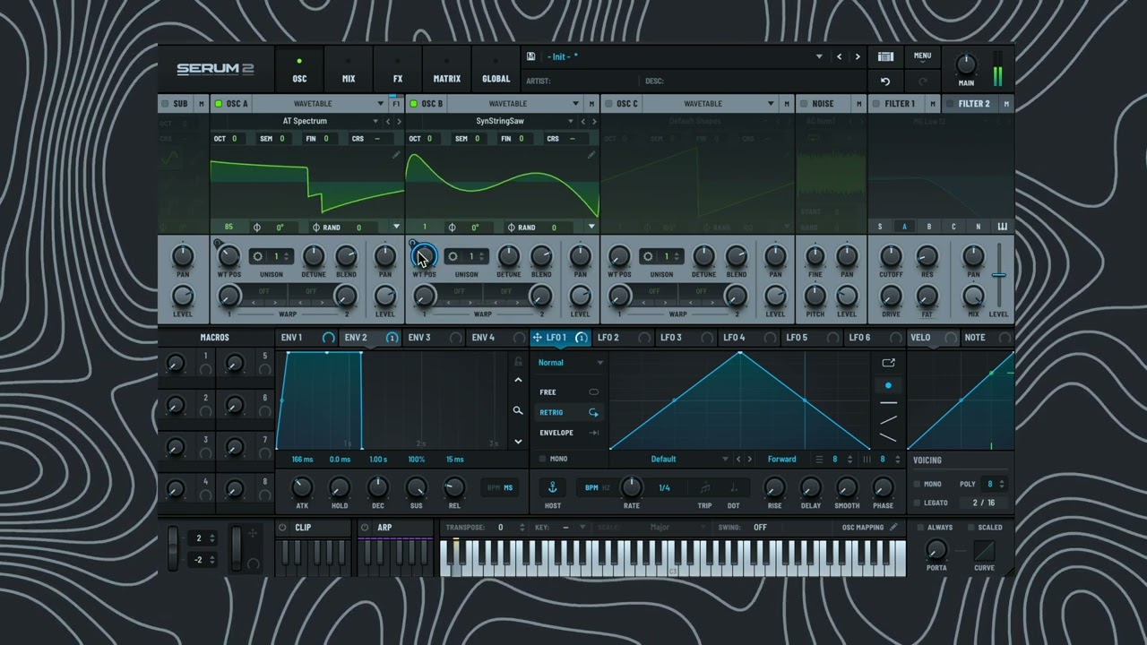Serum 2 AT Spectrum Wide Movement Bass (Sound Design Tutorial)