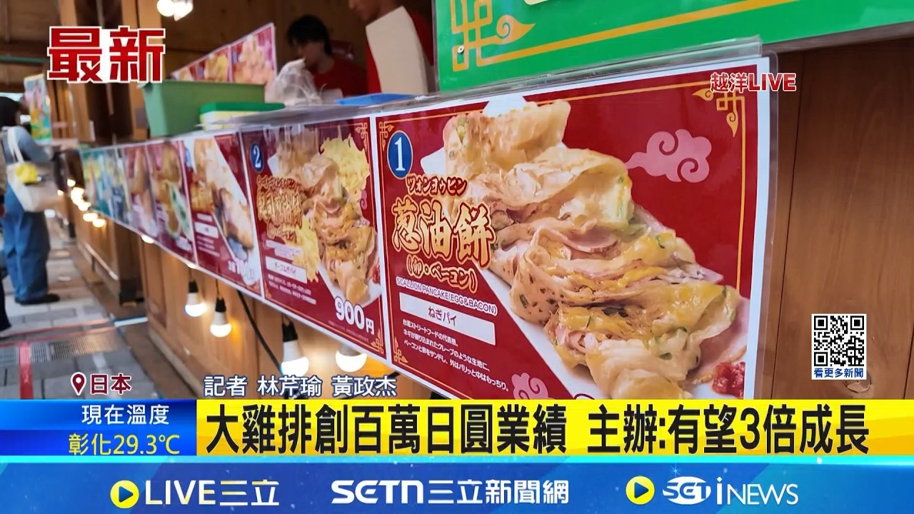 大雞排創百萬日圓業績 主辦:有望3倍成長 東京有台南蝦仁飯! 東京晴空塔台灣祭登場｜記者 林芹瑜 黃政杰｜國際關鍵字20260405｜三立iNEWS
