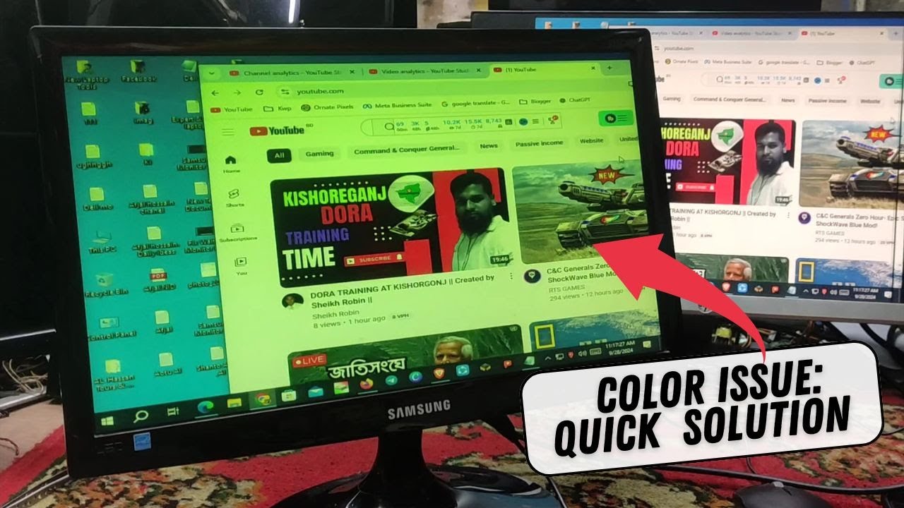 Fix Samsung Monitor Color Issue: Quick & Easy Solution | Created by Afjal Hossain