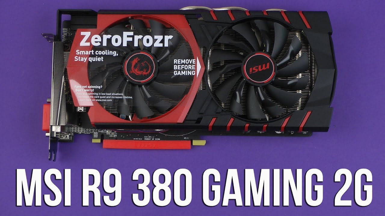 Распаковка MSI R9 380 GAMING 2G