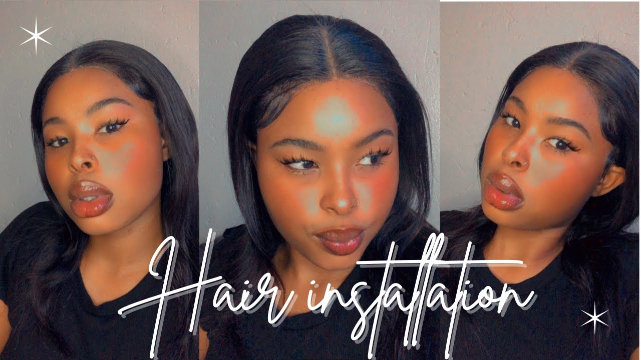 Glamour beauty hair spray Wig Installation. (lasts for 5 days).16inch frontal.