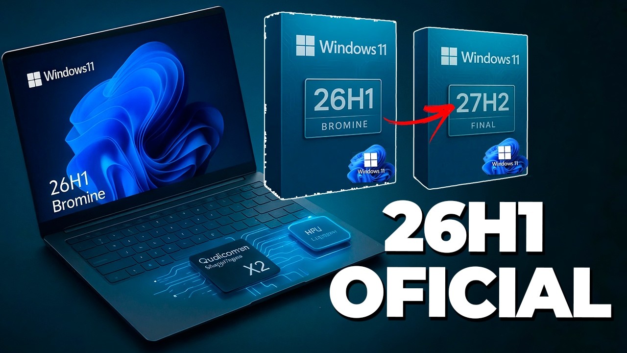 Adeus Windows 11 25H2! LANÇAMENTO EXCLUSIVO do Windows 11 26H1 OFICIAL + Windows 11 27H2
