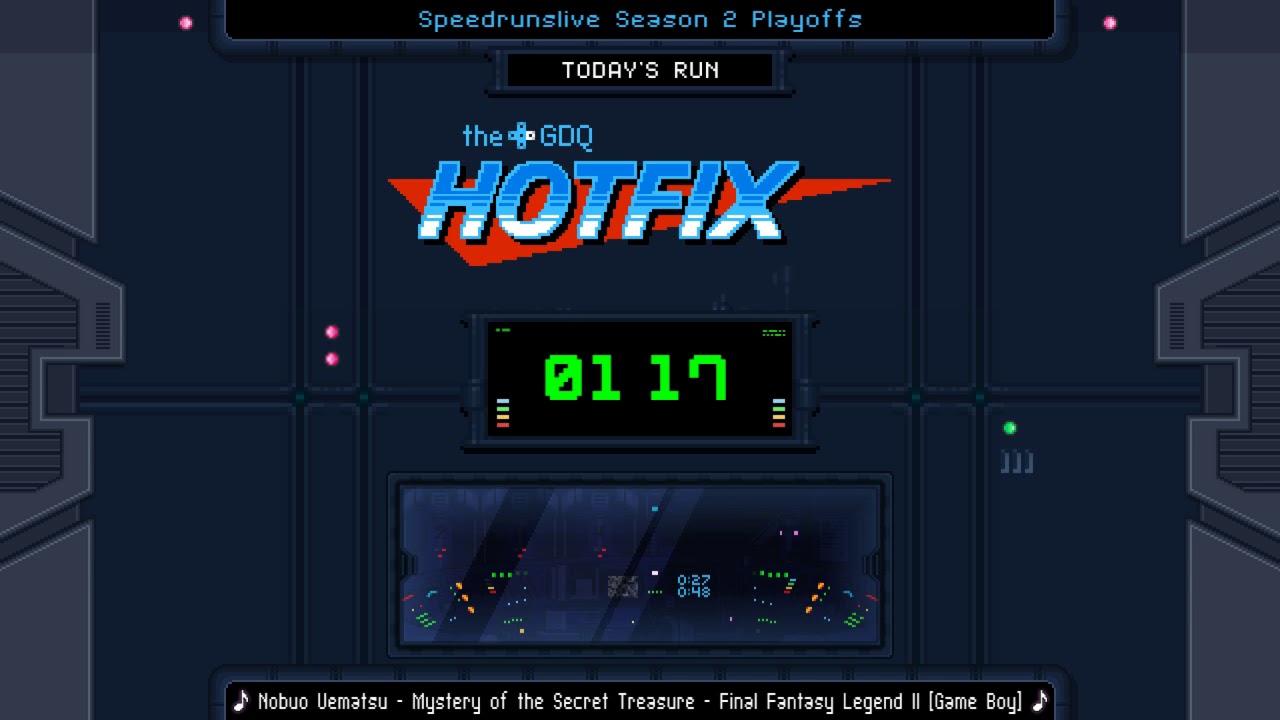 GDQ Hotfix Presents: SpeedRunsLive Season 2 Playoffs Top 16 Day 1