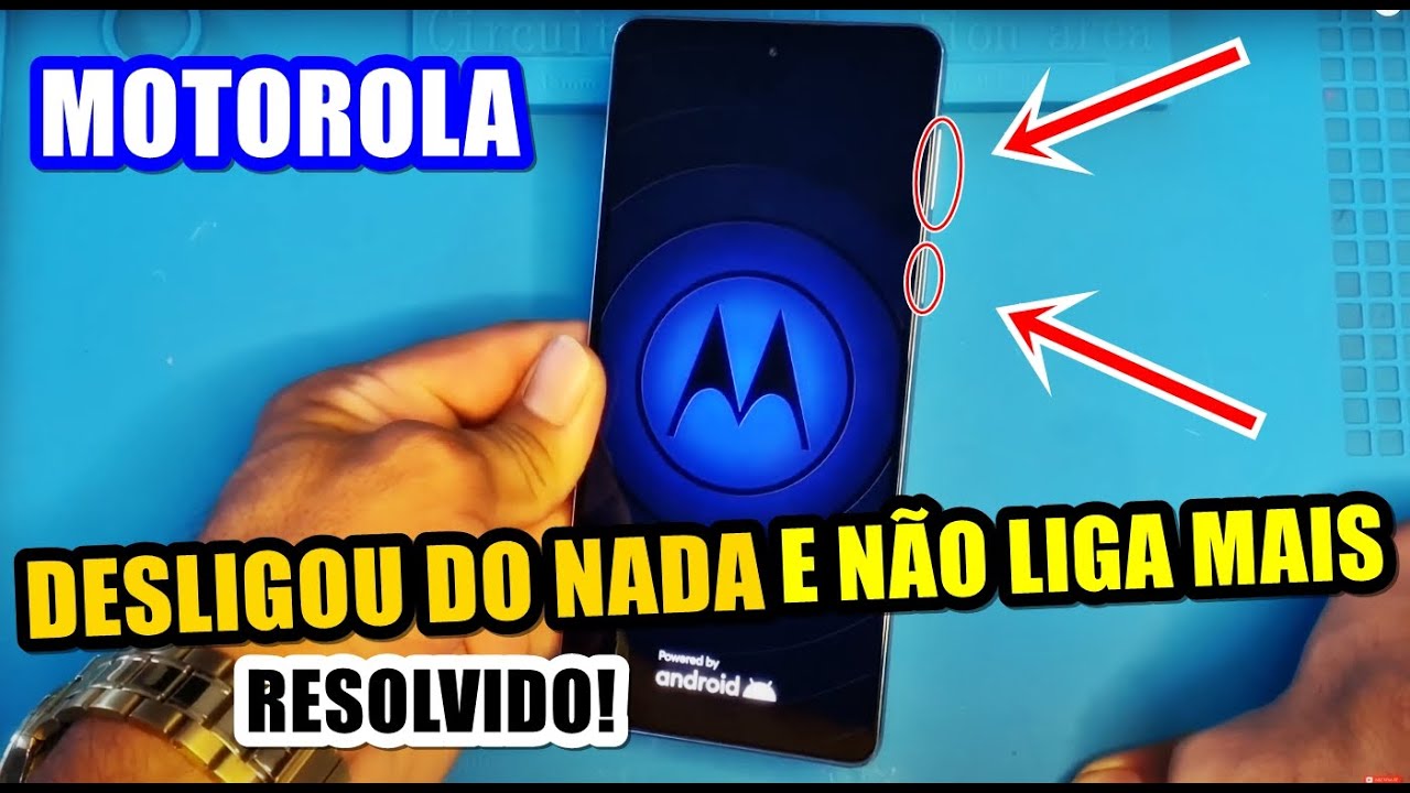 Celular Motorola Não liga, Desligou e Não Liga Mais? RESOLVIDO EM CASA! Moto E6, E7, E7 Plus, Play.
