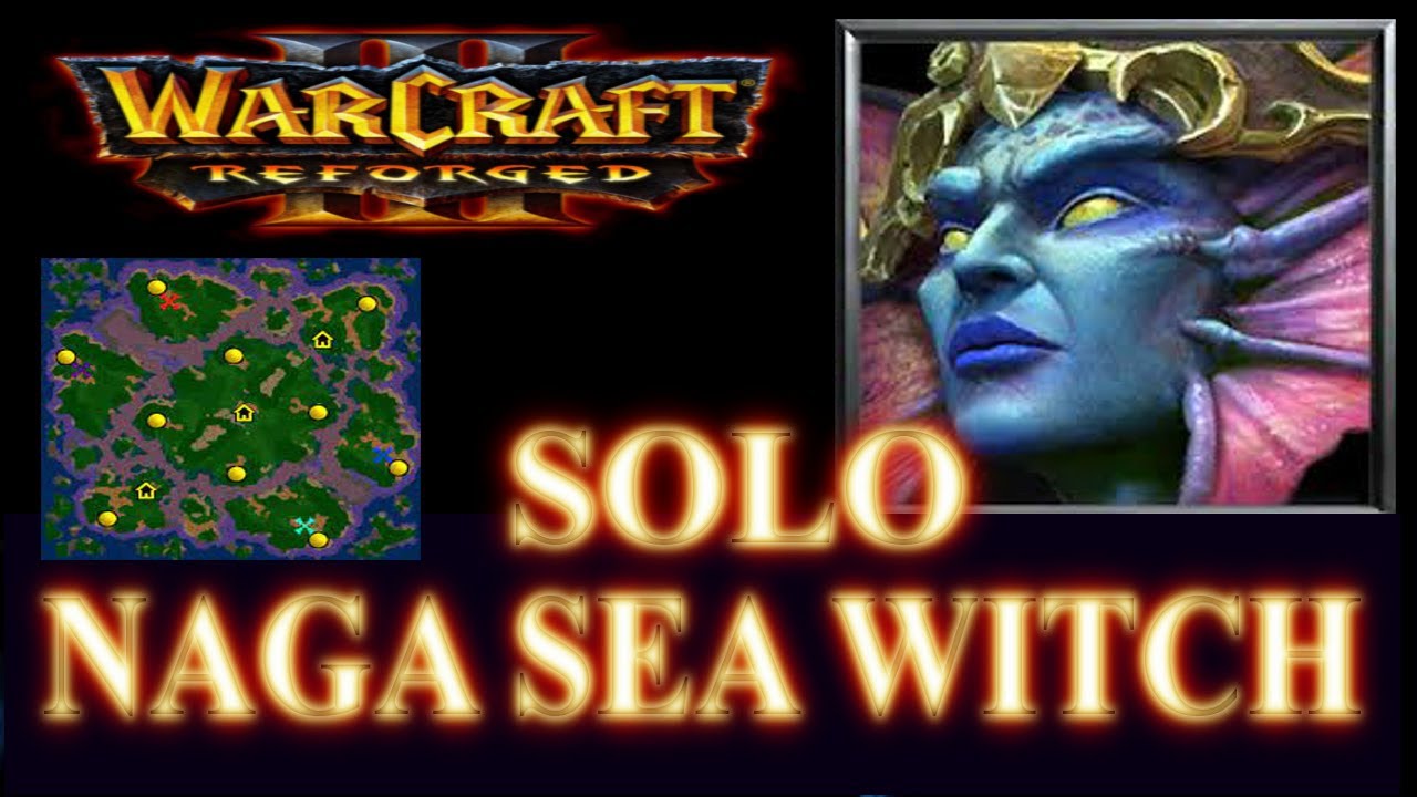 Naga Sea Witch Solo🟡Nightelf vs Undead | Full 1on1 Warcraft 3 Reforged Gameplay