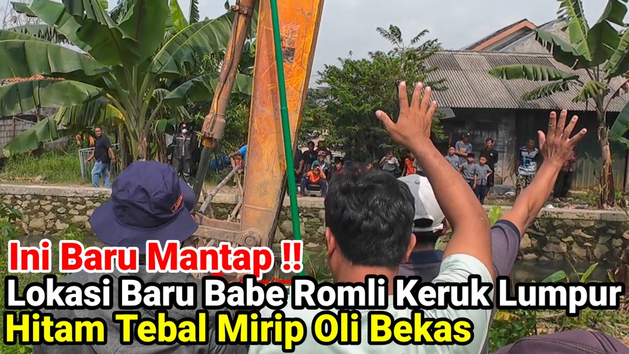Wah Mantap‼️Lokasi Baru Babe Romli Lumpur Hitam Tebal Mirip Oli Bekas