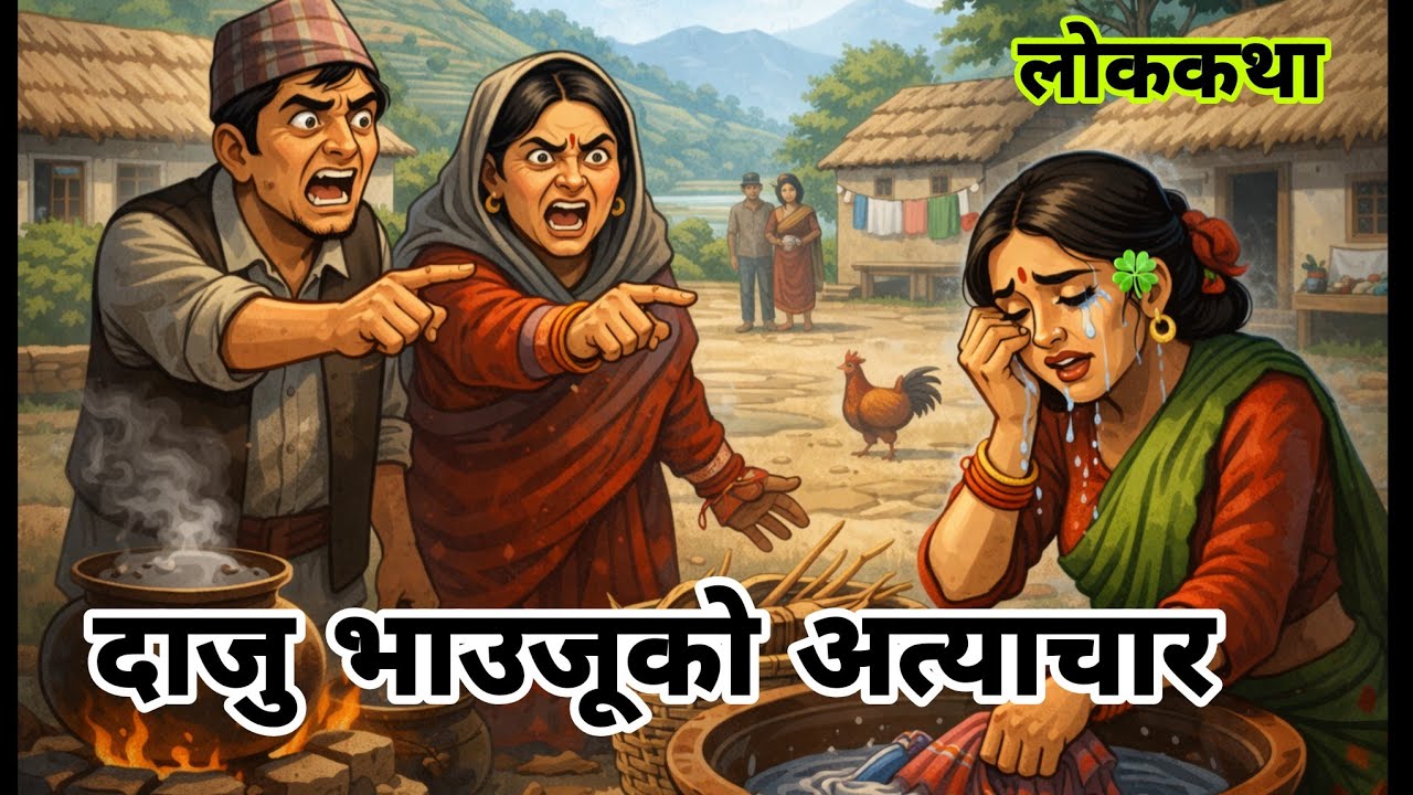 पापी भाउजूको अत्याचार(नन्दलाई कति दुःख दियकी)।।नेपाली लोक कथा।।Paapi Vauju।।Nepali Lok Katha 🍀🍀🍀