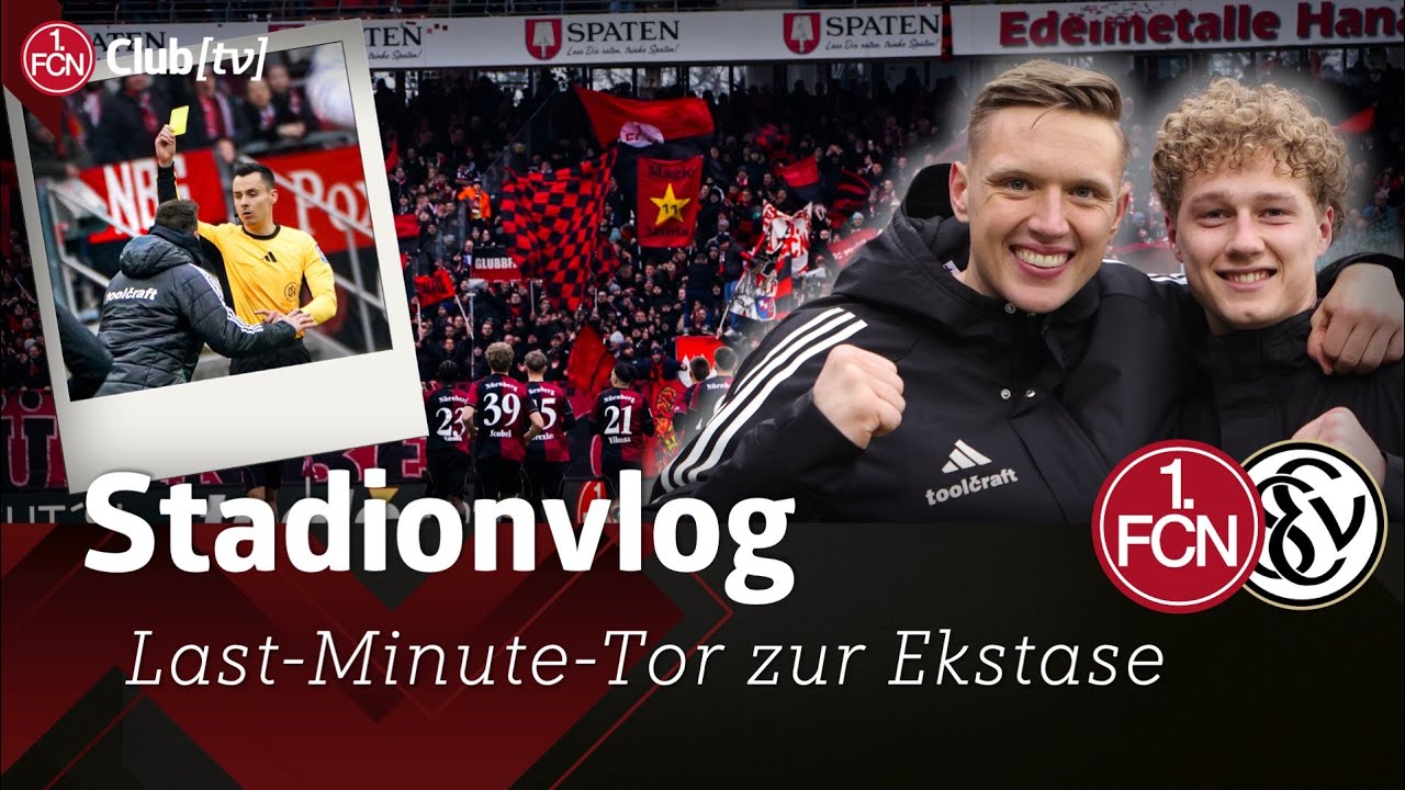 PLATZVERWEIS, ELFERPARADE & LAST-MINUTE-TOR😍 | Nürnberg - Elversberg Stadionvlog | 1. FC Nürnberg