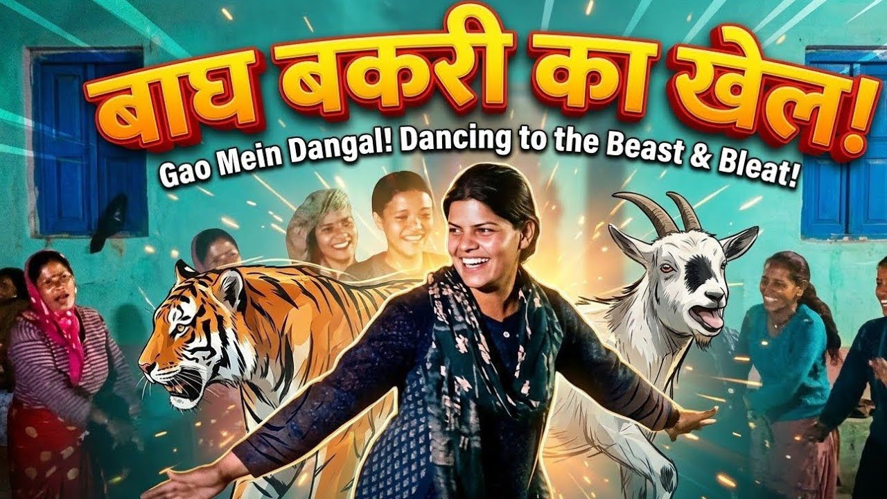  आज झोड़ा  में बाघ बकरी का खेल खेला गया