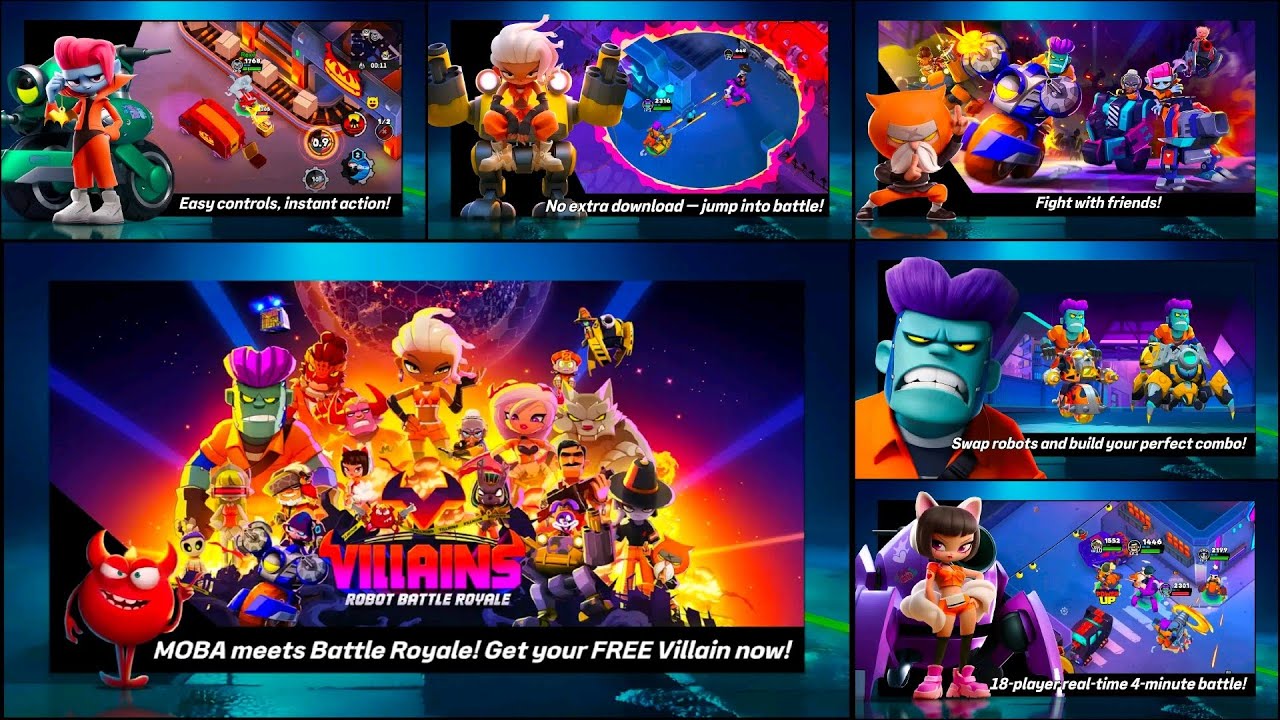 Villains: Robot Battle Royal Gameplay