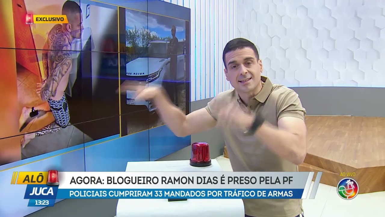 Agora: Blogueiro Ramon Dias &eacute; preso pela PF | AL&Ocirc; JUCA | TV ARATU
