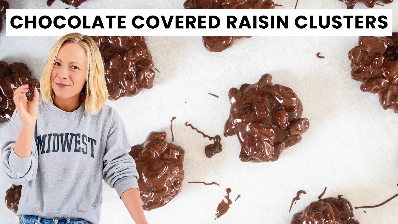 2 Ingredient Chocolate Covered Raisin Clusters - Better Than Store Bought!