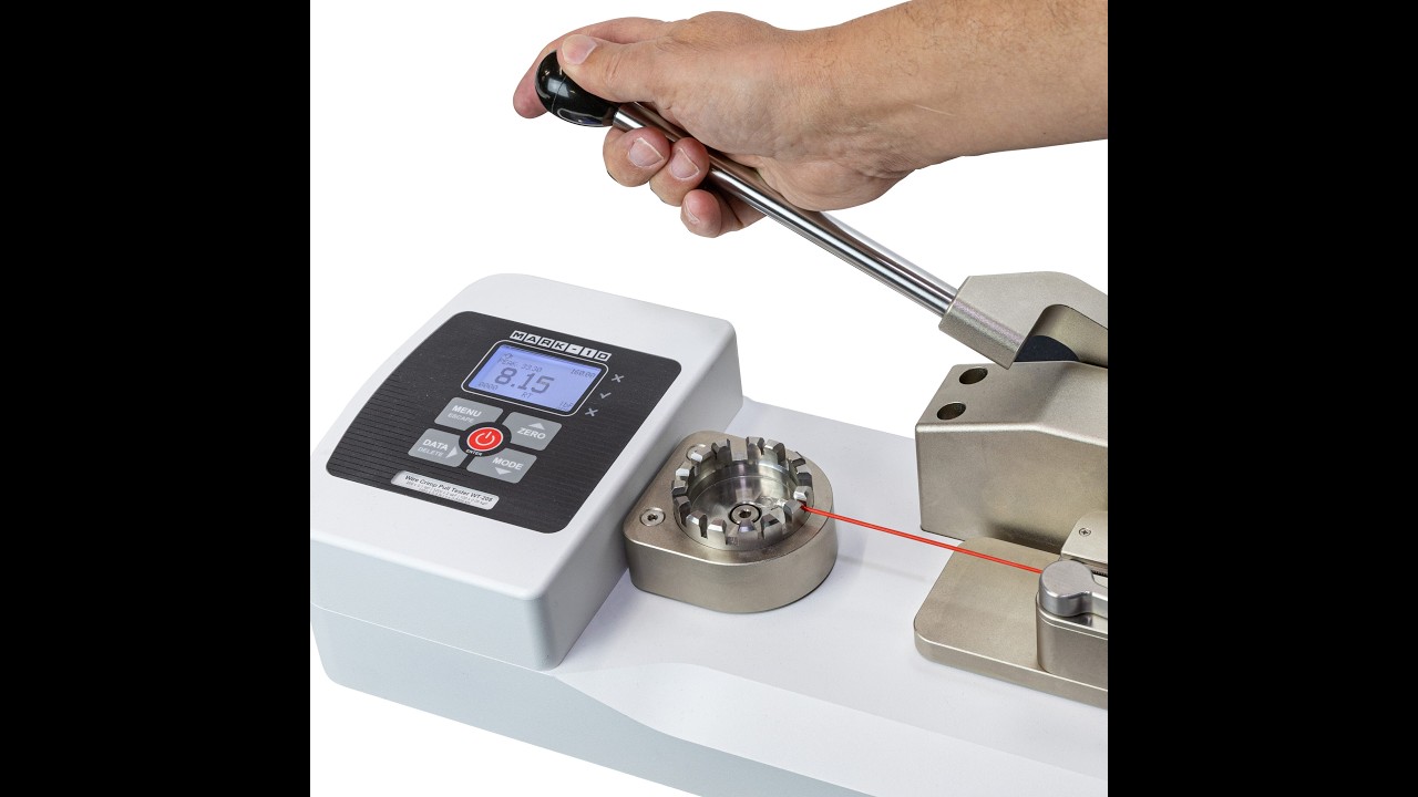 WT-205 Manual Wire Crimp Pull Tester | Mark-10 | Accurate QC Pull Testing