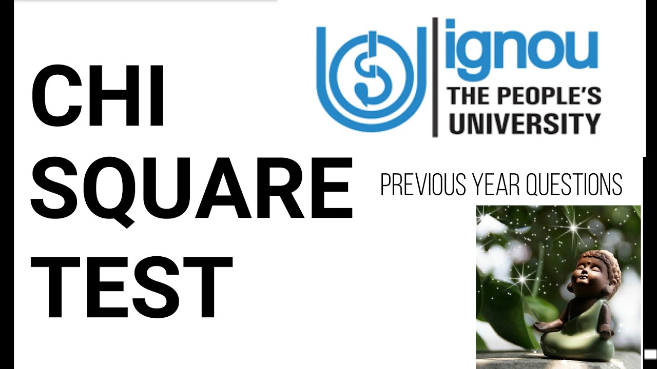 Chi Square Test (χ2)// Previous year questions(JUNE 2017)