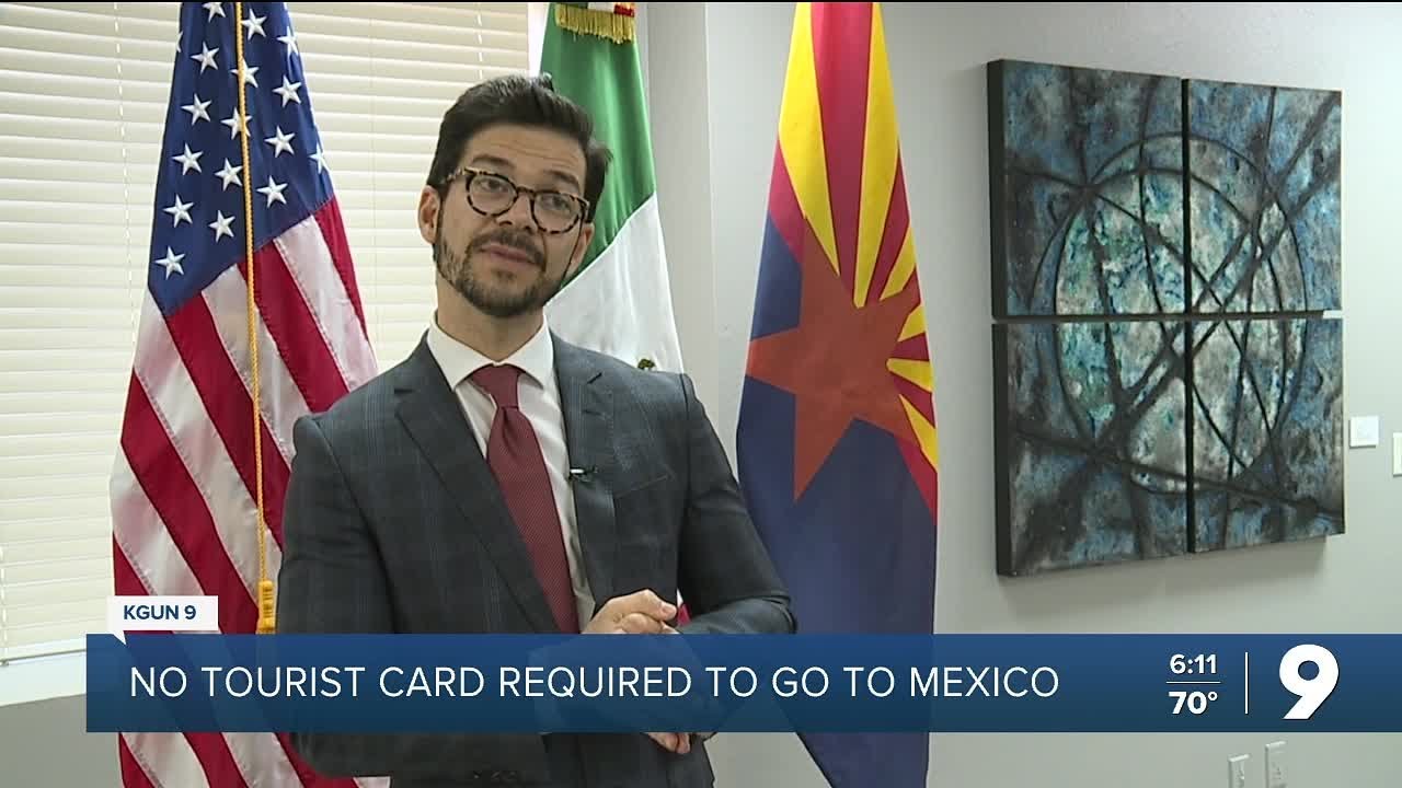 No tourist card required for travel to Mexico