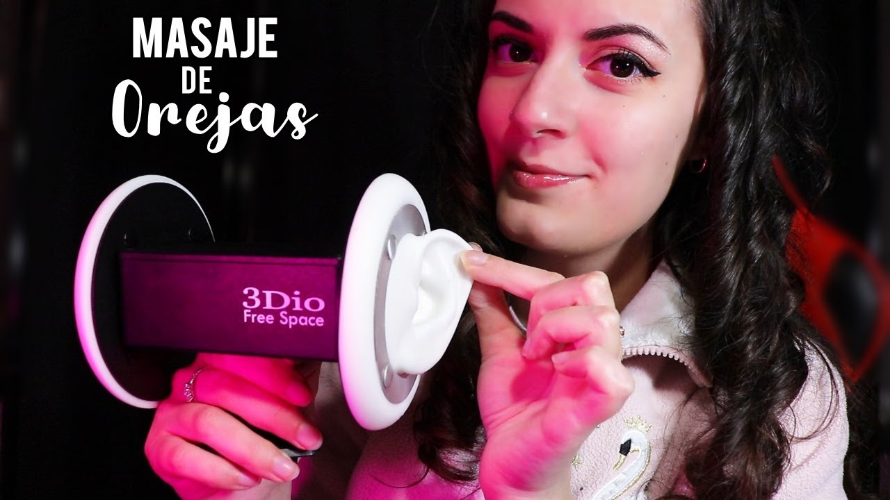 ASMR Español♥ MASAJE DE OREJAS con Aceite 👂🏻👂🏻| 3Dio| EL ASMR