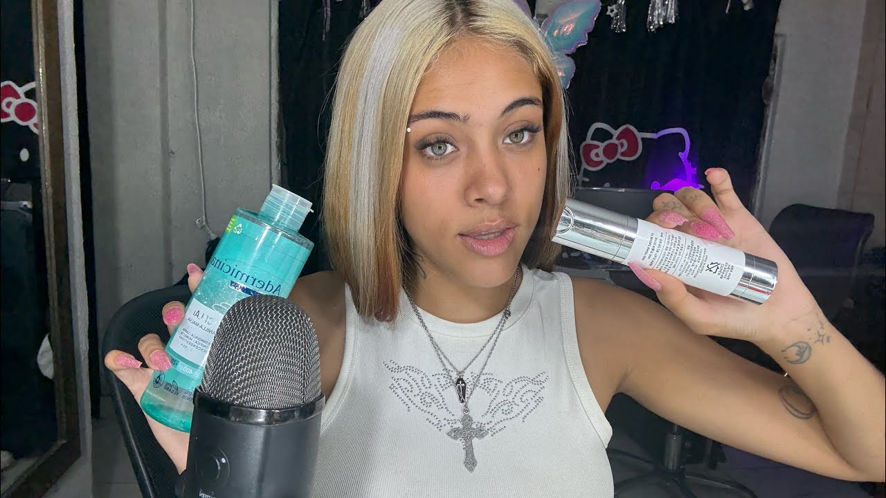 ASMR CUIDADO FACIAL (tips para no tener poros abiertos)