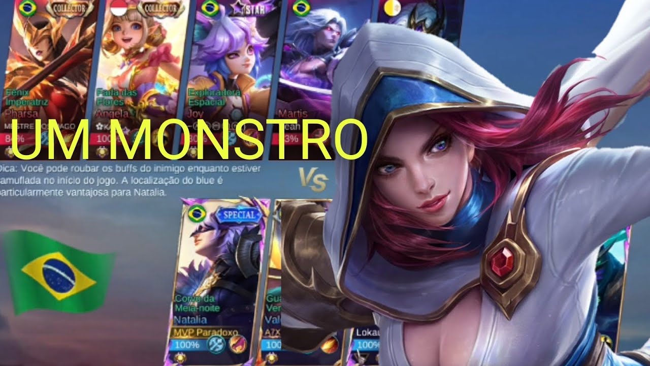 NINGUÉM SEGURA ELA NA JUNGLE | NATALIA GAMEPLAY - MOBILE LEGENDS 