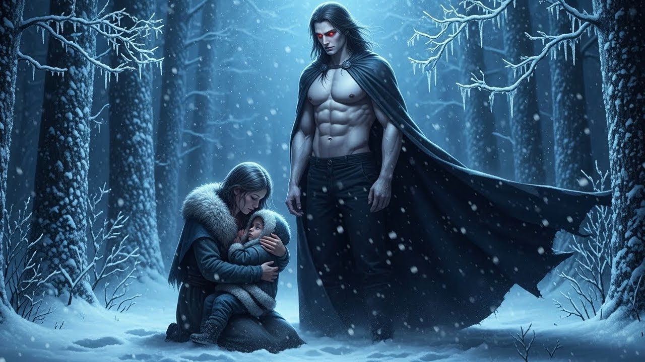 Mãe solteira salva uma criança perdida na neve, e o Vampiro Rei agradece: “Você salvou meu coração”