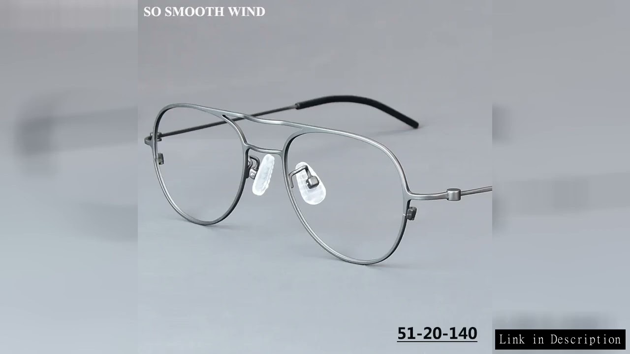Handmade Pure Titanium Oval Glasses Frame Mens Pilot Style Oval Eyeglasses Ultralight Brand Spectacl
