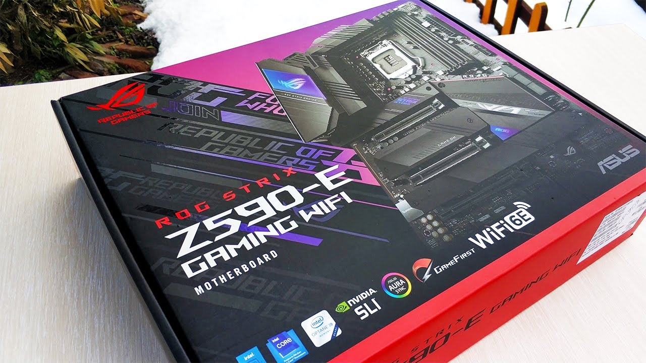 Z590 Anakartlara Giriş! ASUS ROG STRIX Z590-E GAMING WIFI Kutu Açılışını Yaptık
