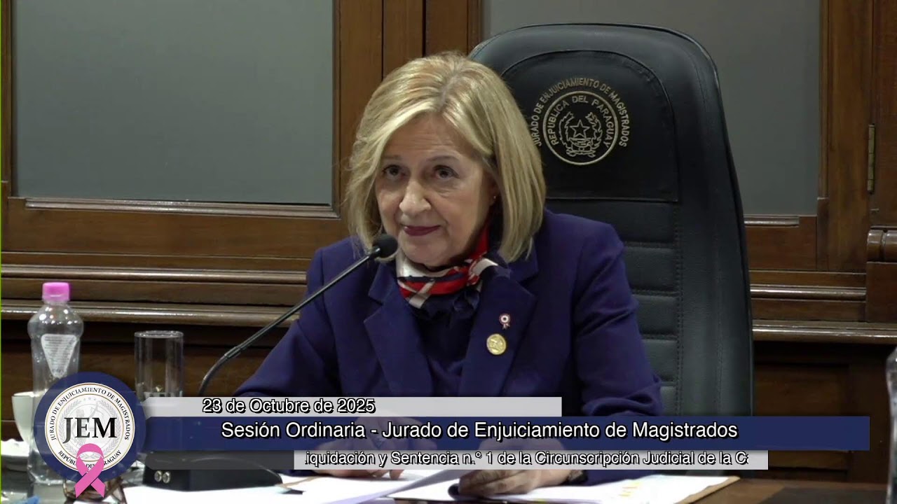 23-10-2025 - Sesión Ordinaria - Jurado de Enjuiciamiento de Magistrados