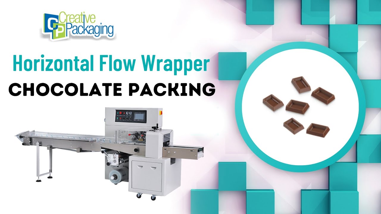 HORIZONTAL FLOW WRAPPER FOR SMALL CHOCOLATES  CANDIES  GUMMIES