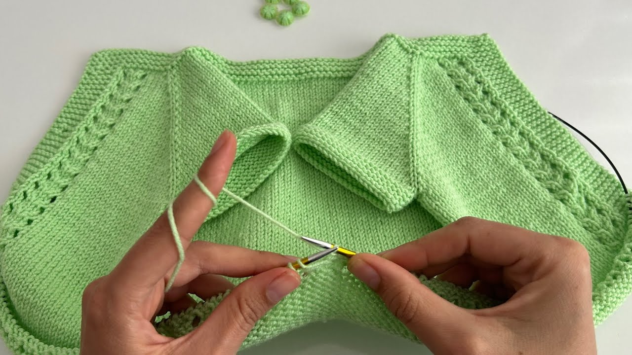 1 YUMAKTAN 1 BEBEK YELEĞİ✅1 YAŞ YAKDAN BAŞLAMA KOLAY BEBEK YELEĞİ BAŞTAN SONA ANLATIMI✅#babyknitting