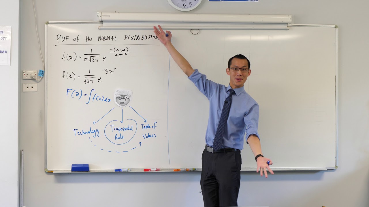 Trapezoidal Rule on Normal Distribution (1 of 2: Reviewing the formula)