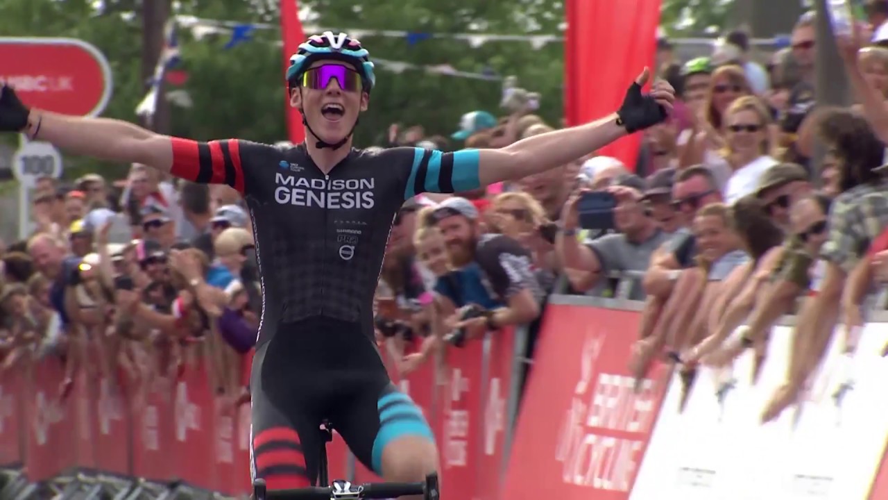 Connor Swift wins the British national road championships