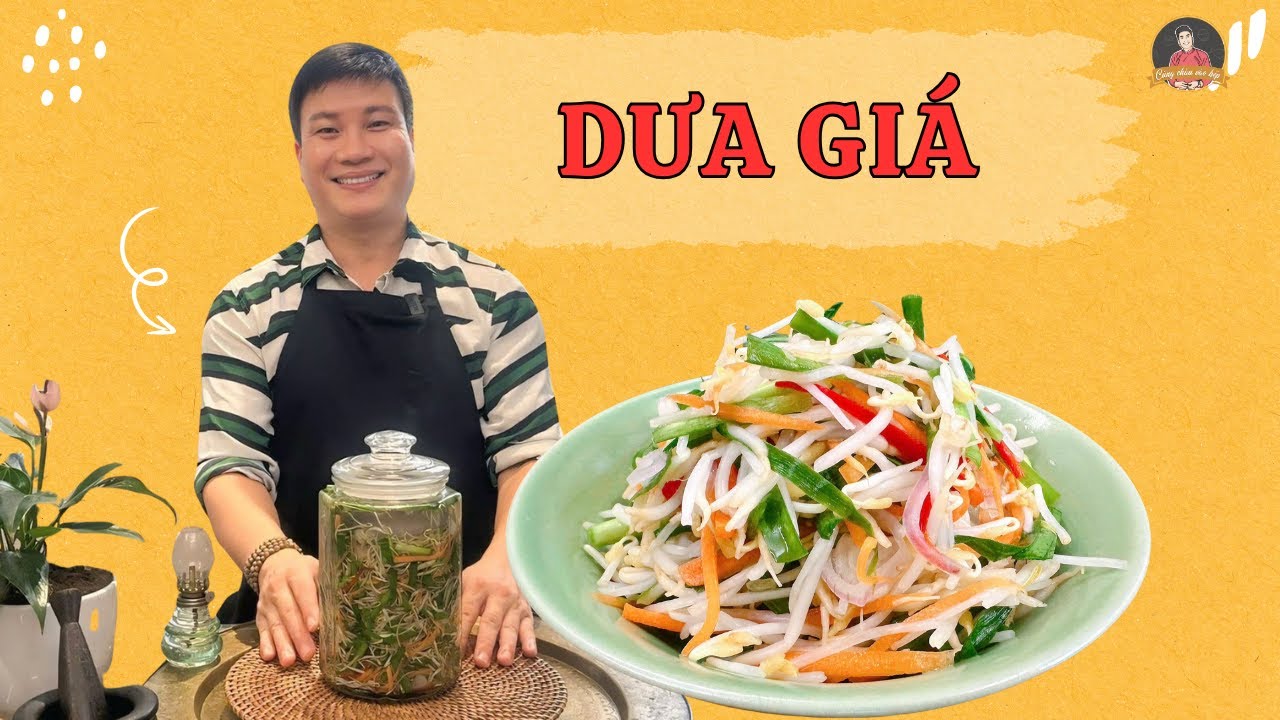 Dưa giá – món kèm Tết Độc Lập thanh mát, giải ngấy cực hiệu quả | Cùng Cháu Vào Bếp