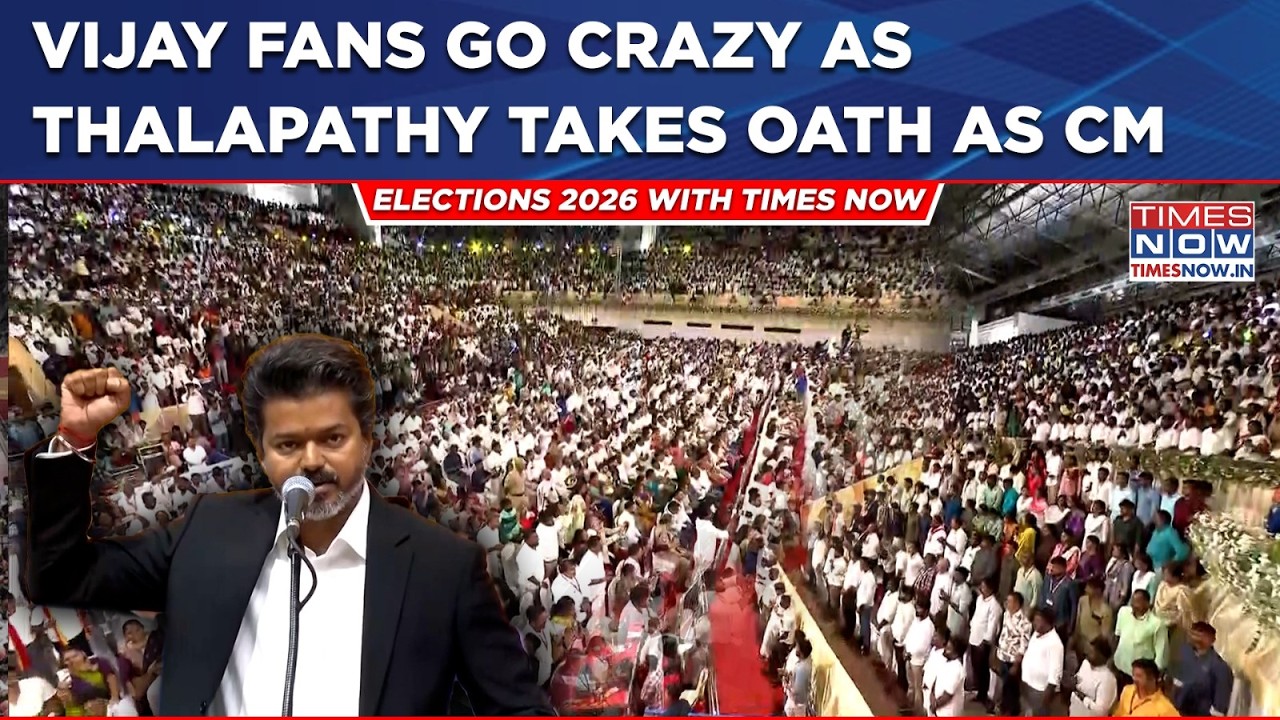 Vijay&rsquo;s Oath Ceremony Highlights: Thalapathy Fans&rsquo; Crazy Reaction Left Even TVK Chief Surprised