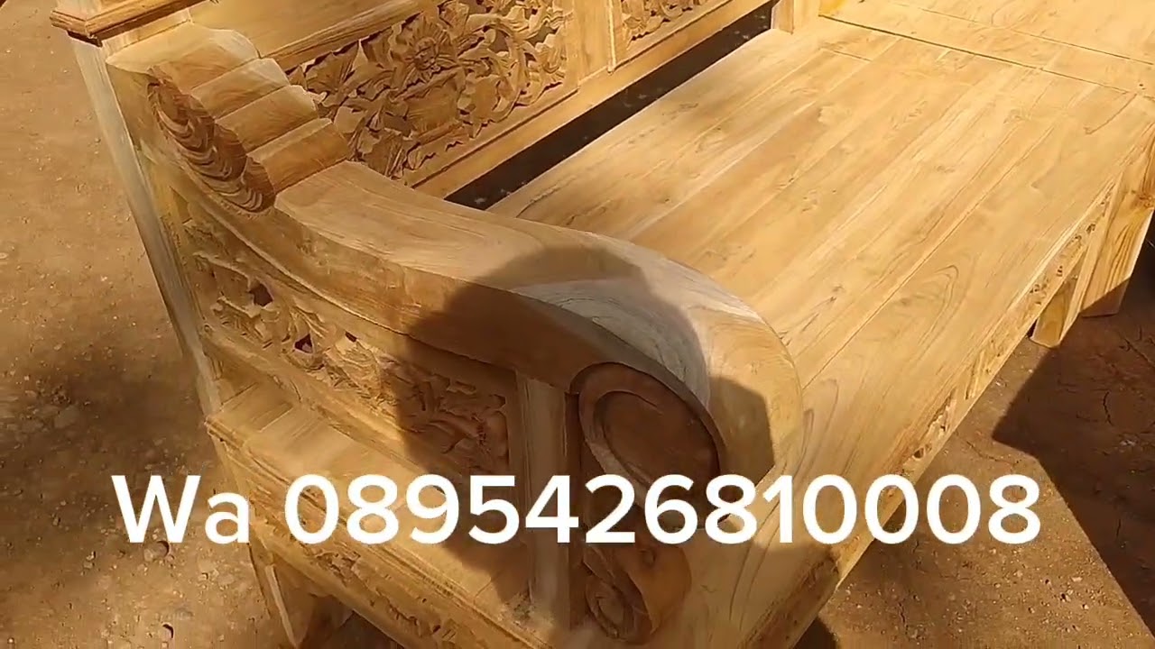 Kursi sudut rahwana bahan kayu jati TPk mewah