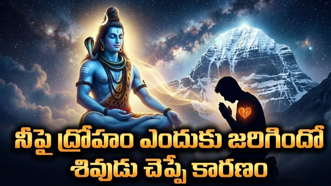 నీపై ద్రోహం ఎందుకు జరిగిందో శివుడు చెప్పే కారణం | Telugu Shiva Motivation