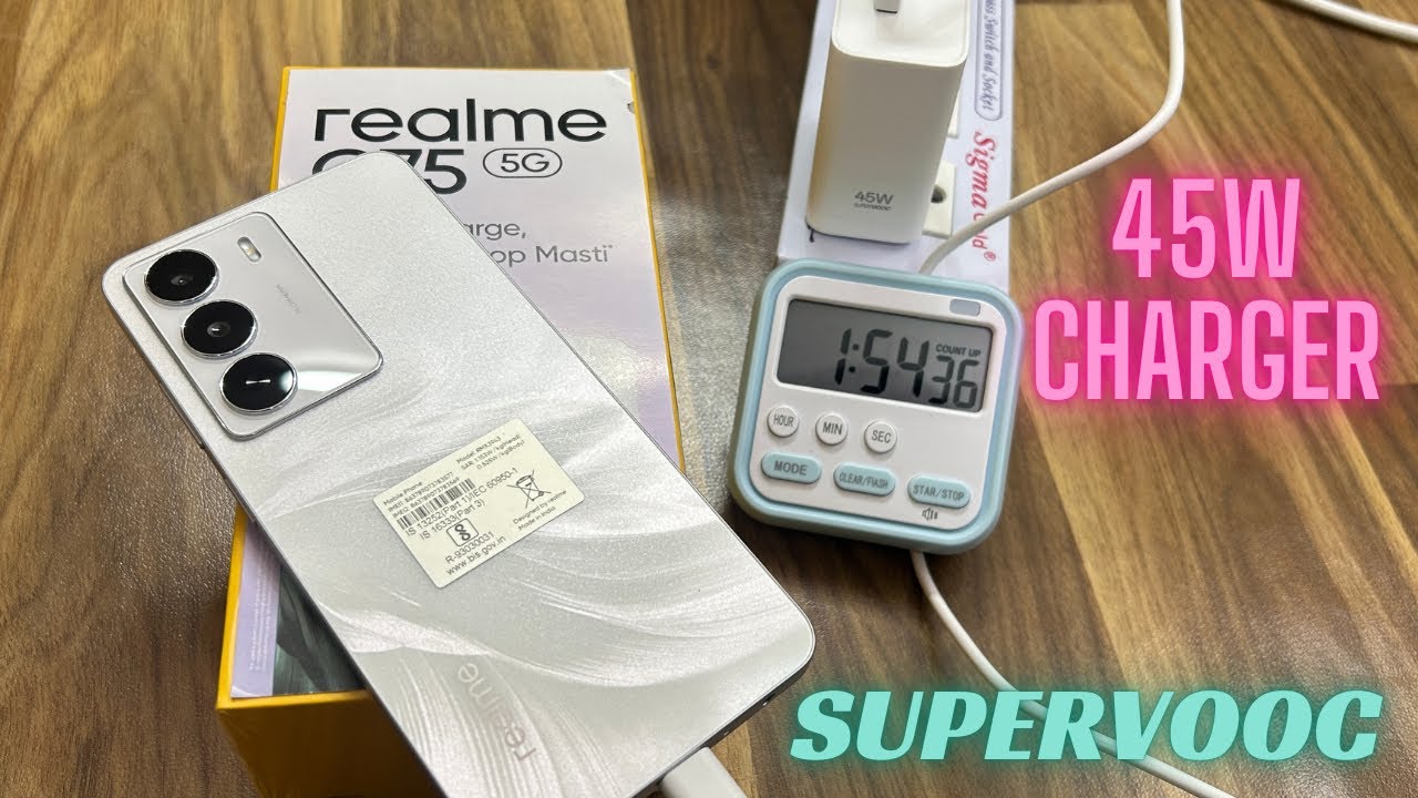 Realme C75 charging test | 45W supervooc charger | 6000Mah large battery 💥🔥🔥