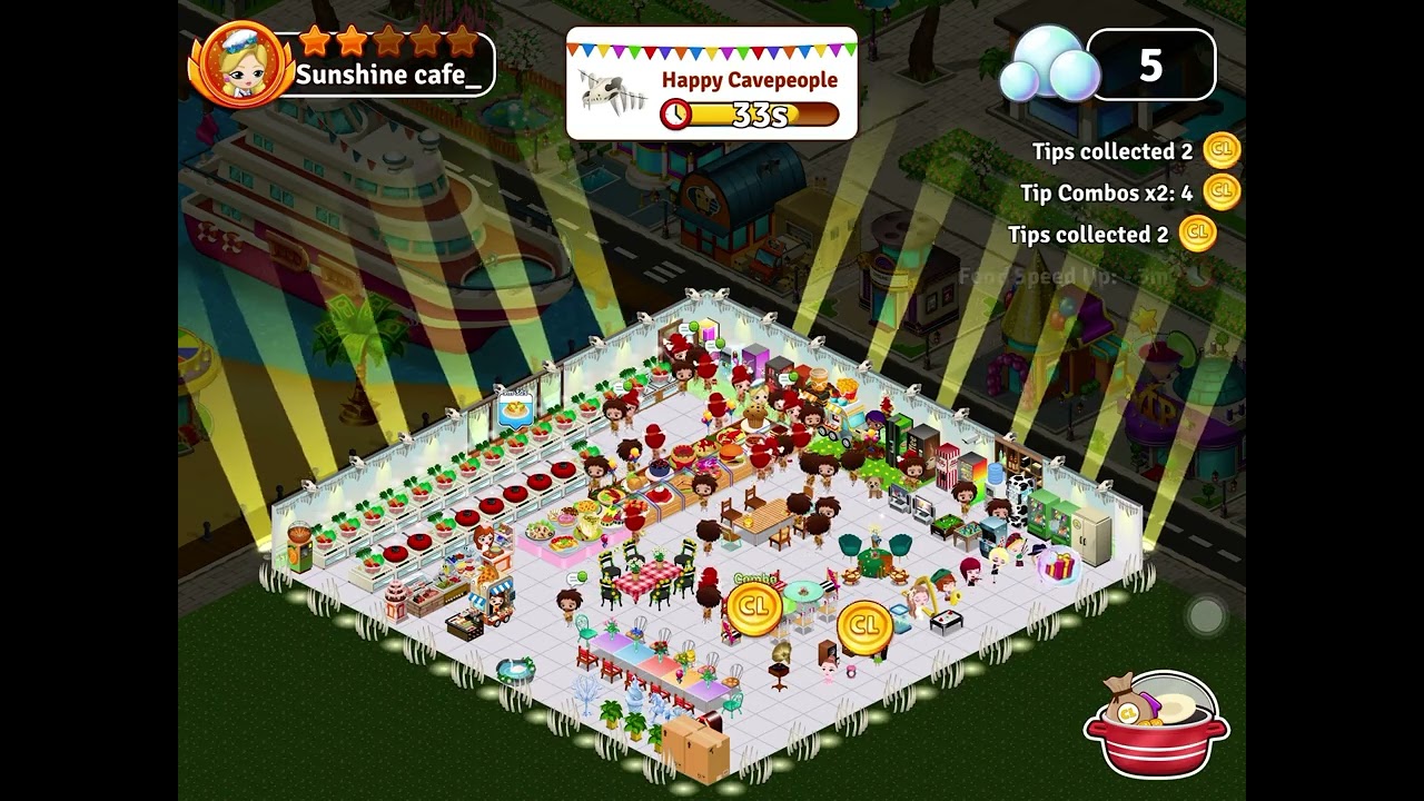 Party in game Cafeland 