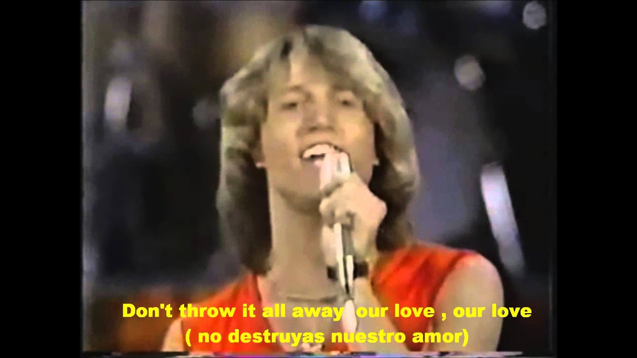 Our Love-  Andy Gibb.  Live,  1978. HD.