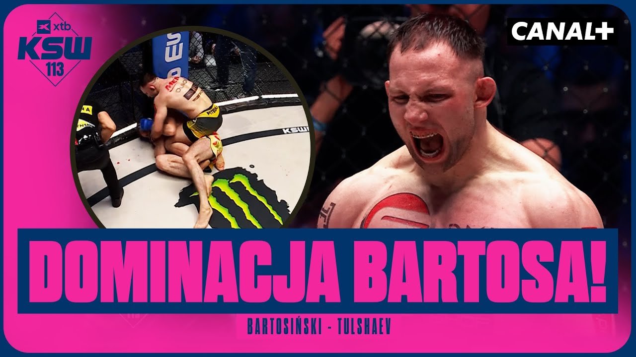 ZWYCIĘSTWO PO CIĘŻKIM BOJU! RYWAL WALCZYŁ JAK LEW! BARTOSIŃSKI - TULSHAEV, SKRÓT WALKI (XTB KSW 113)