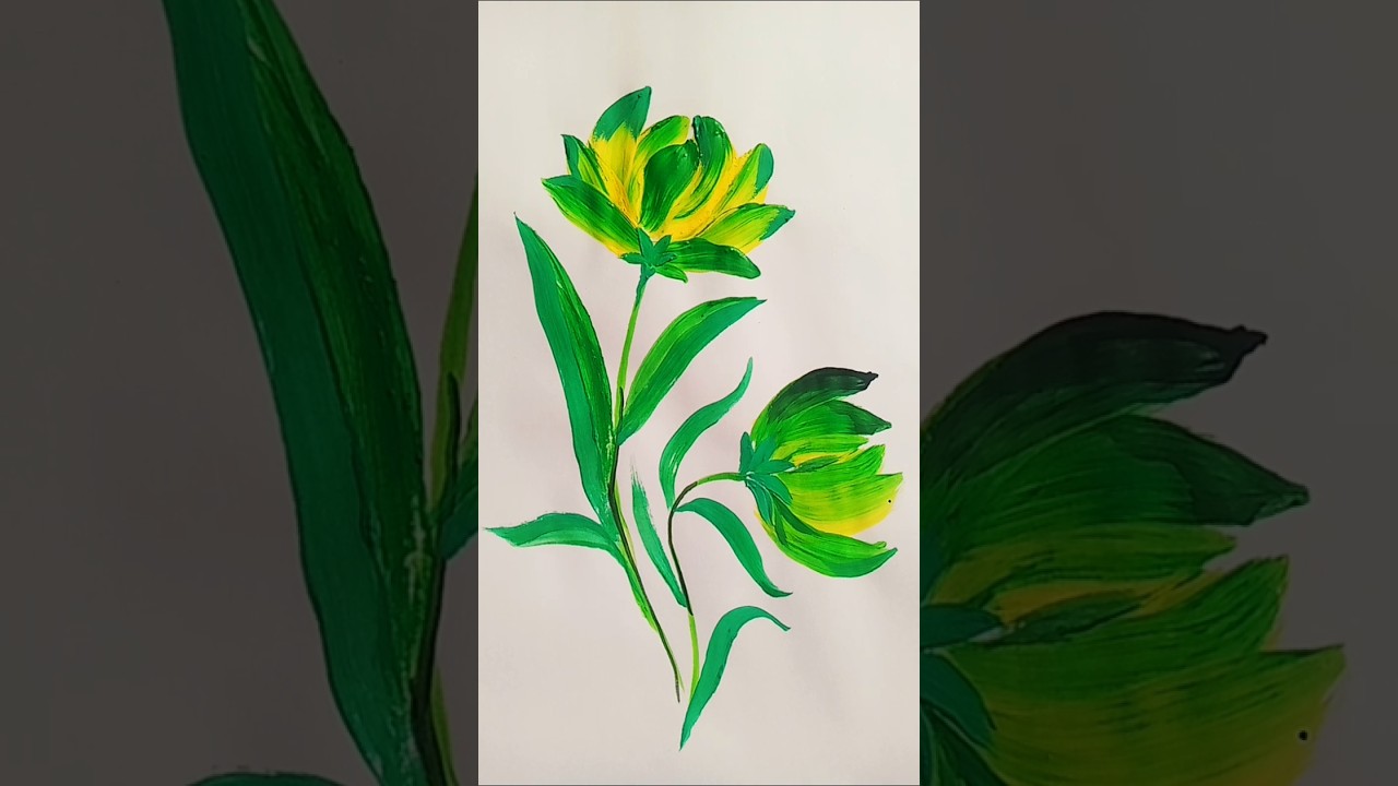 easy painting flowers 