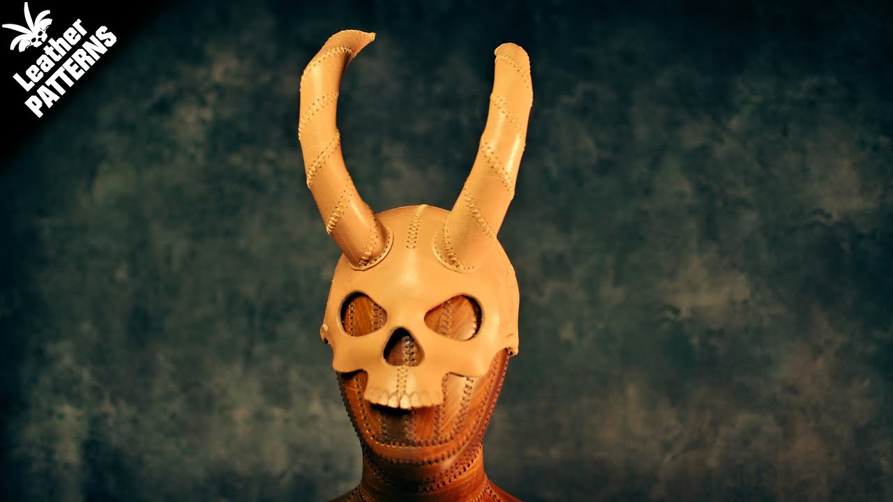 Leather skull mask helmet tutorial