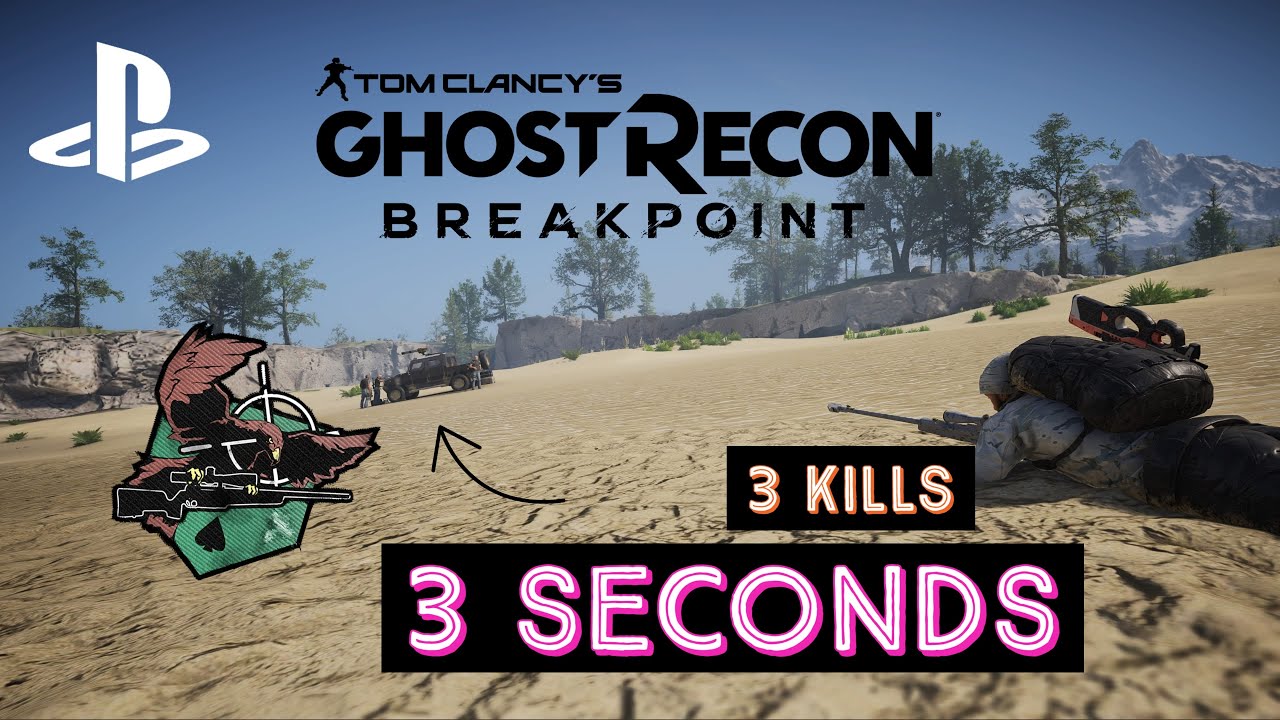 Tom Clancy's Ghost Recon Breakpoint 🎮 How 2: 3 Kills in 3 Seconds - Sharpshooter Challenge