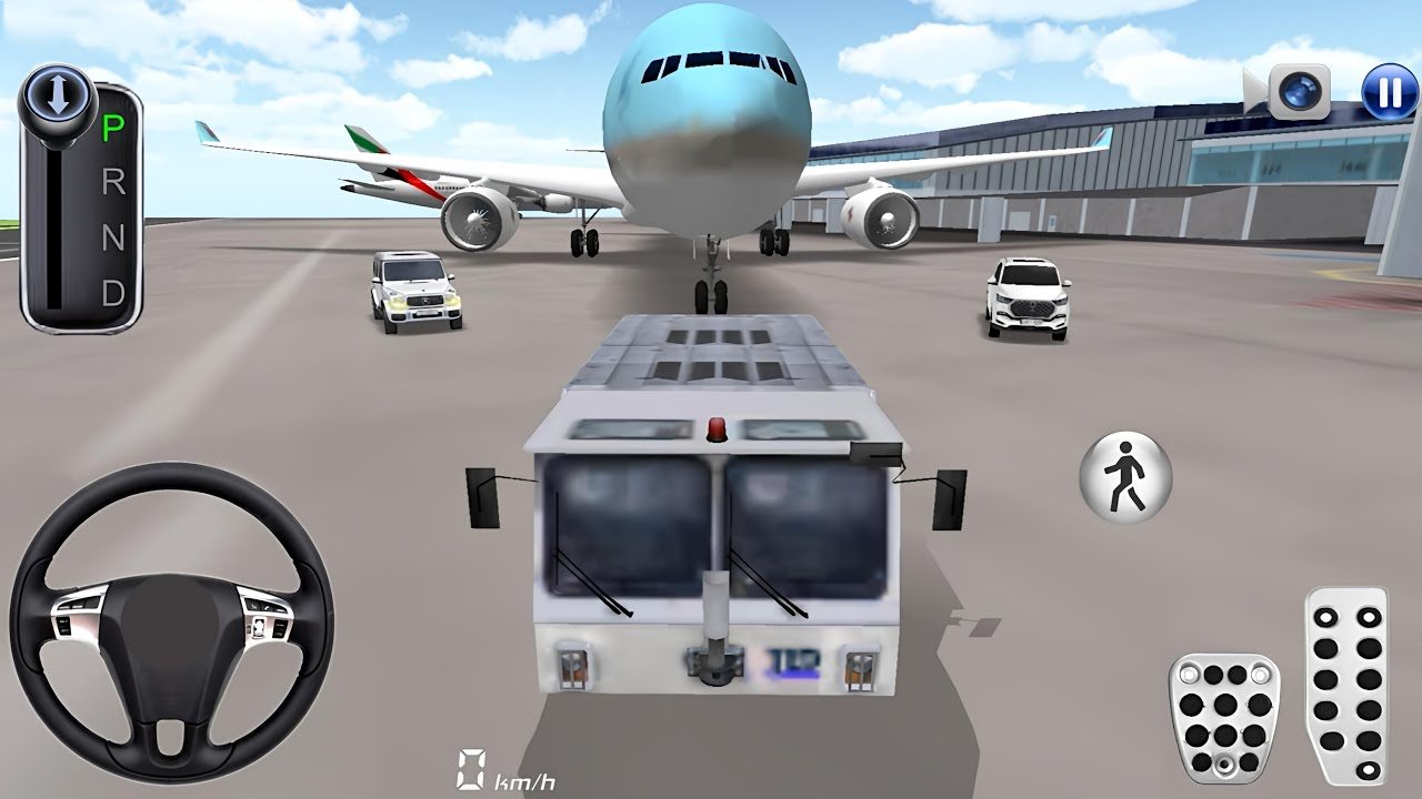 New Airplane Pushback Vehicle in City Airport - 3D Driving Class 2025 - Android iOS gameplay