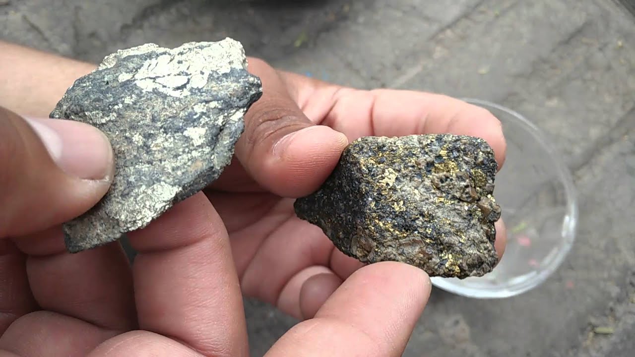 Piedra con Oro y Piedra con Pirita ¿Como reconocerlos? ¿Pyrite or gold?