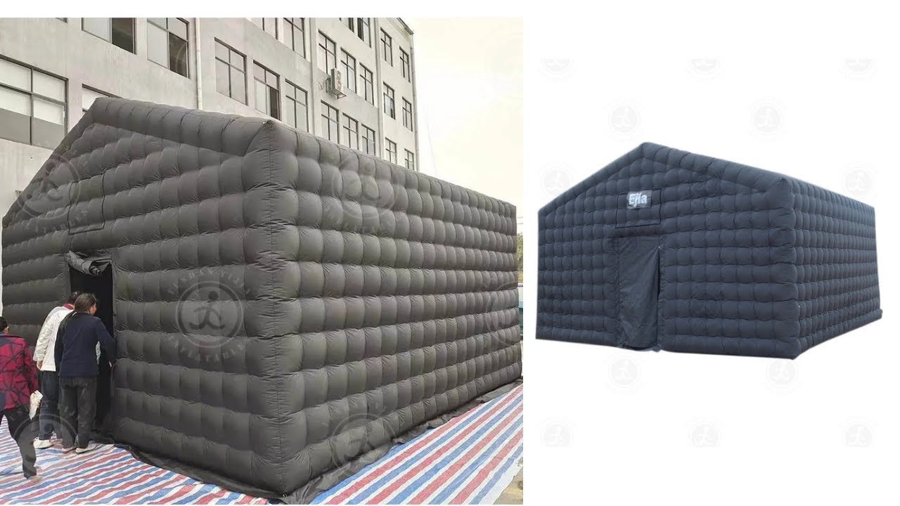 🔥 Outdoor Inflatable Nightclub Party Tent &ndash; Portable Black Cube for Epic Events! 🎉