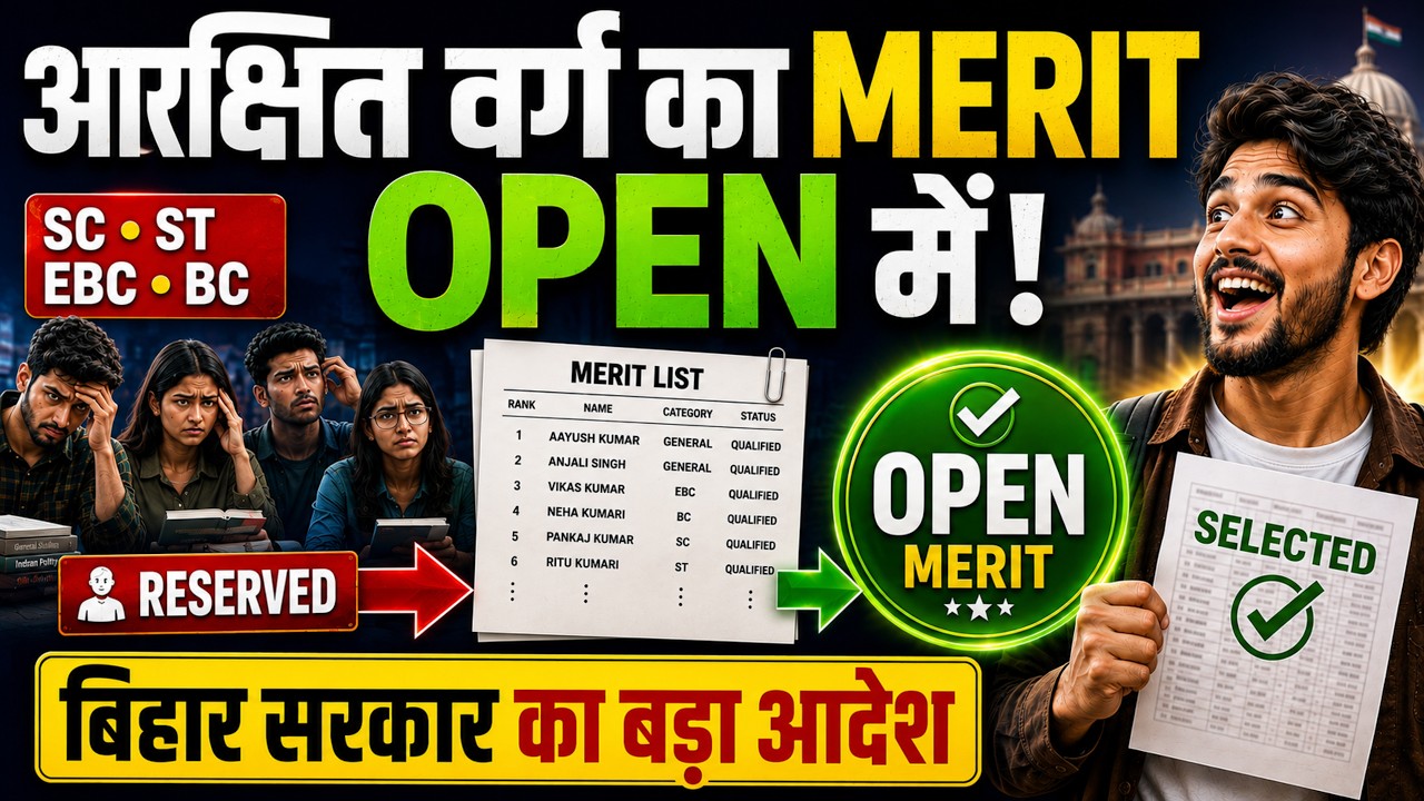 Bihar New Reservation Policy | Bihar Government Open Merit Reservation | Bihar Reservation News